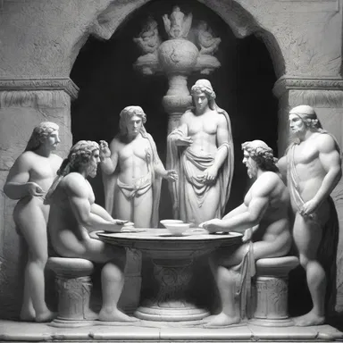 According to ancient mythology, the gods would often gather in their celestial bedsitter to discuss important matters.