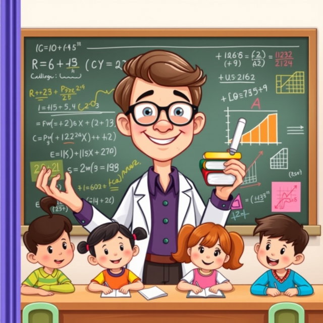 Unlock the Joy of Math with Our Cheerful Mathematician!