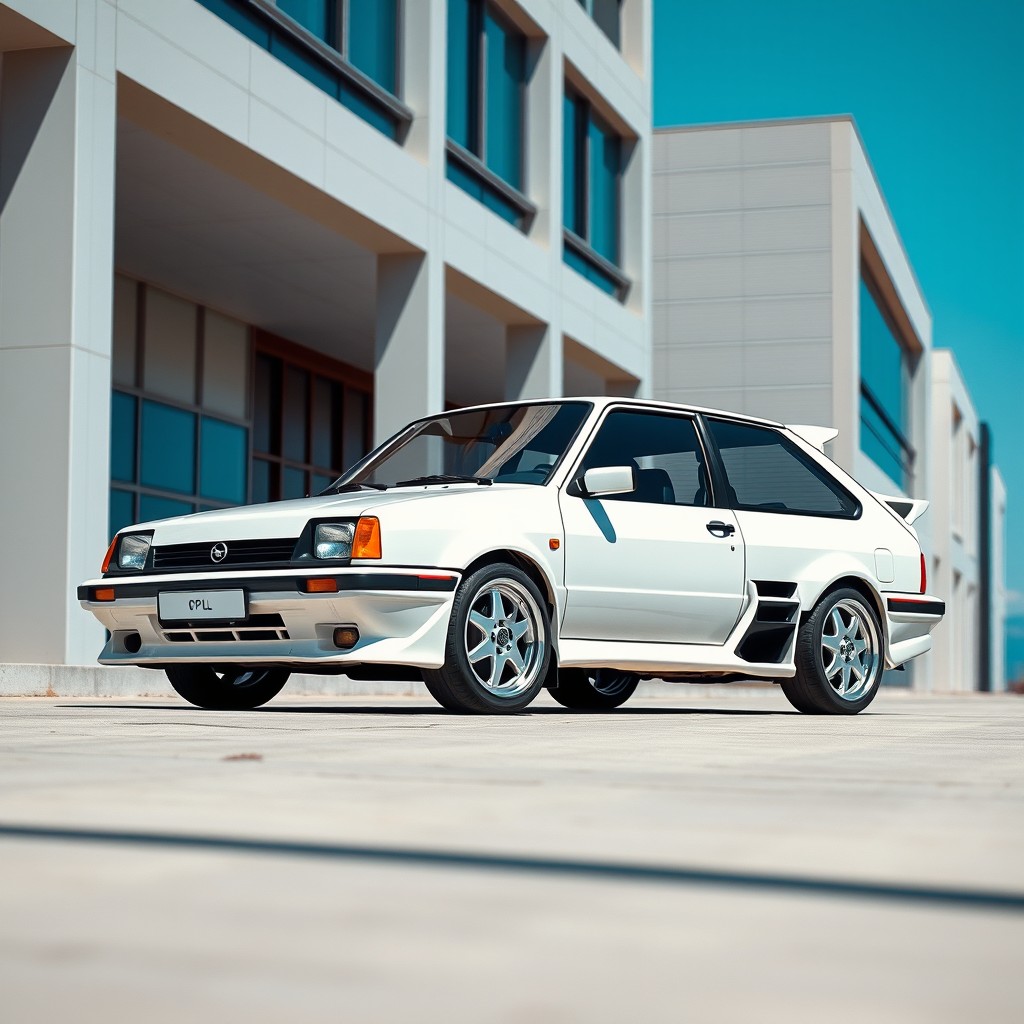 A striking image of a 1989 Opel Corsa A 1