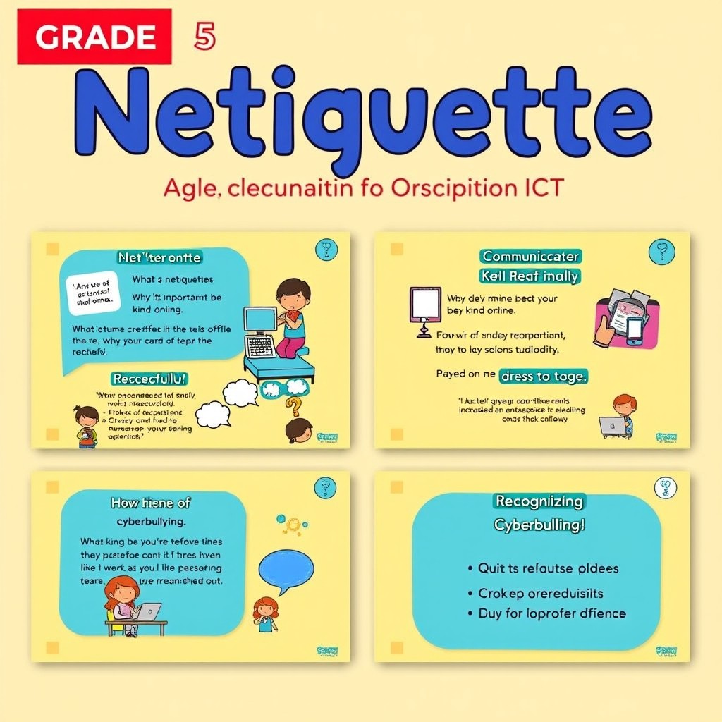 PowerPoint Fun: Netiquette for Grade 5!
