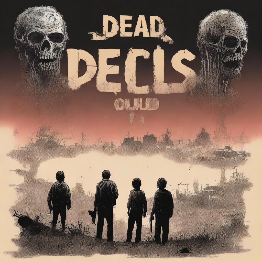 A high-quality digital art image, designed as a book cover with the title 'Dead Boys Club'