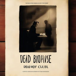 This is a high-quality image of a book cover for a sad romance novel titled 'Dead Boys Club'