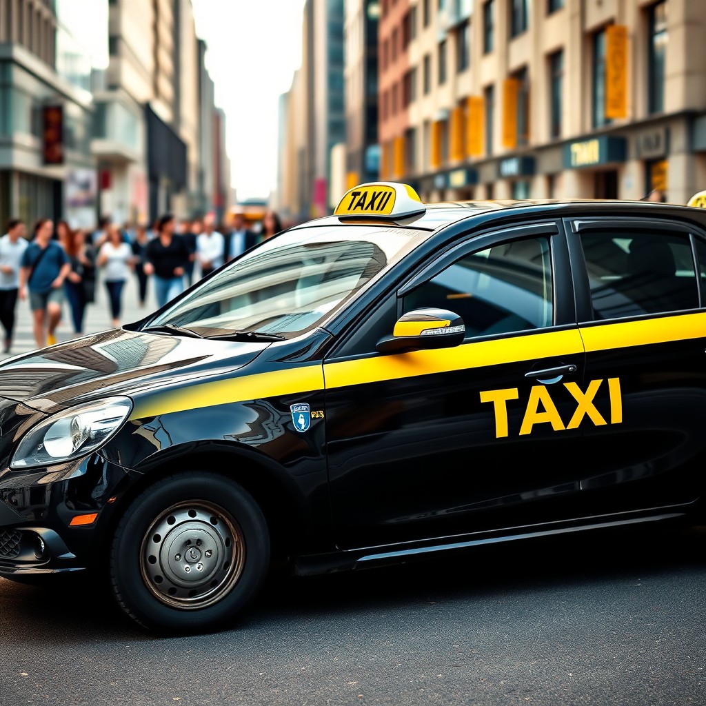 Iconic Black & Yellow Taxi: A City Classic