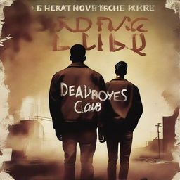 This is a high-resolution image of a book cover for a sad dystopian gay romance novel titled 'Dead Boys Club'