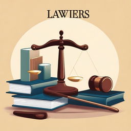 A high-quality digital art image depicting a professional scene related to law