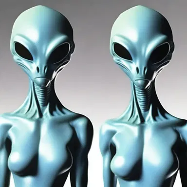 In the distant future, the alien species had evolved to be bilaterally symmetrical, just like humans.