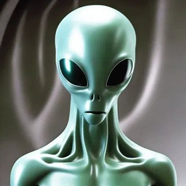In the distant future, the alien species had evolved to be bilaterally symmetrical, just like humans.
