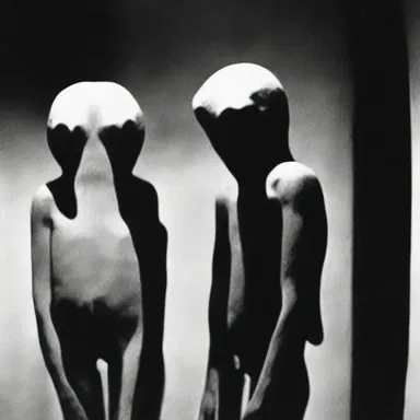 As the creature emerged from the shadows, they could see its unnerving, bilaterally symmetrical face staring back at them.