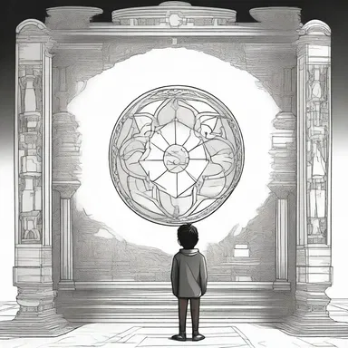 In the book, the protagonist encounters a mysterious artifact that is bilaterally symmetrical.