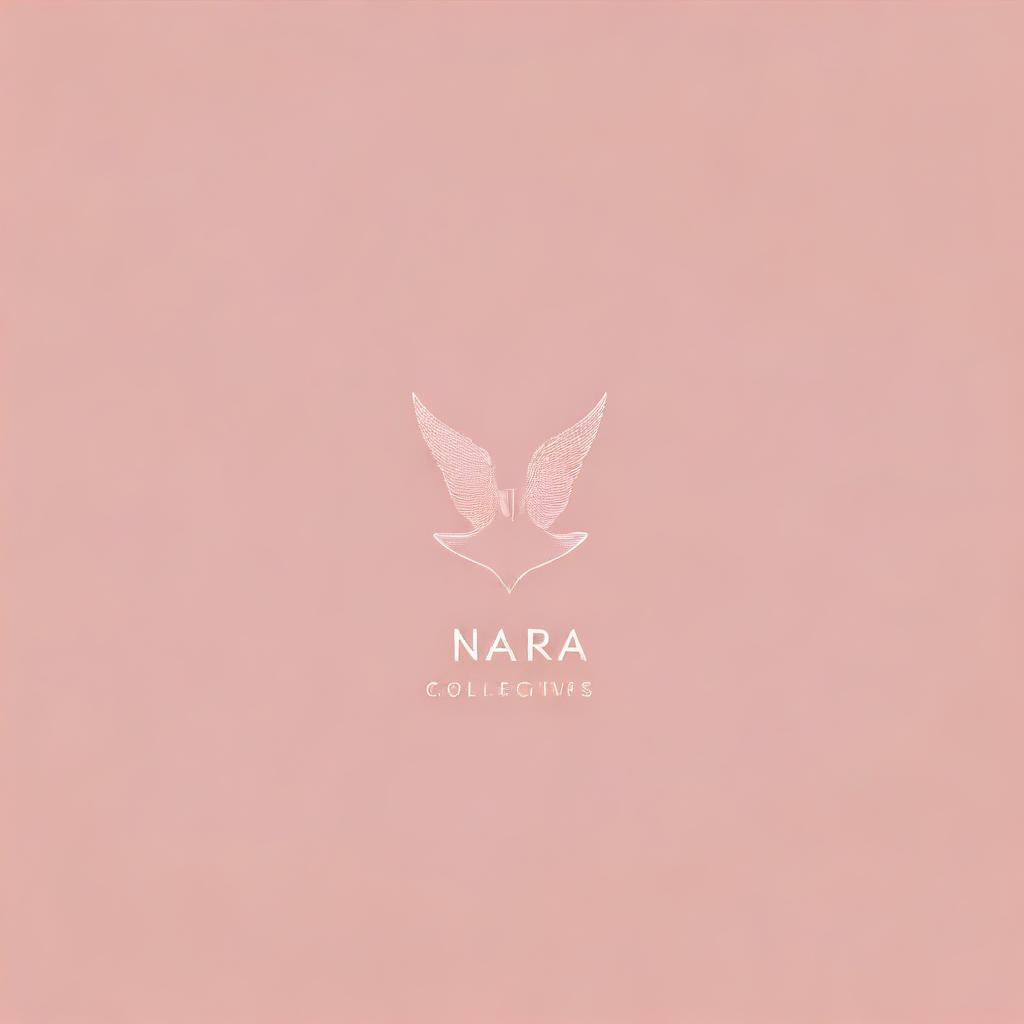 Create a simple, distinctive, and feminine logo for a visual and UX design studio called 'Nara collectives', symbolizing feelings of abundance.