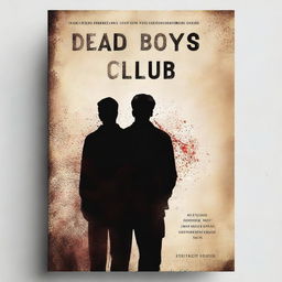 This is a high-resolution digital artwork of a book cover for a tragic novel titled 'Dead Boys Club'