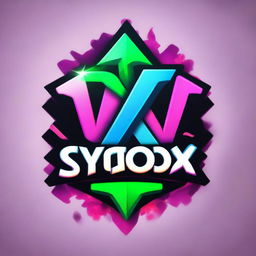 A gaming-oriented, electrifying logo for a YouTube gaming channel named Synox, incorporating elements of gaming and the channel's name in a distinctive, vibrant design.