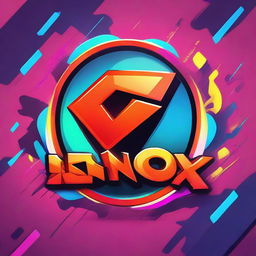 A gaming-oriented, electrifying logo for a YouTube gaming channel named Synox, incorporating elements of gaming and the channel's name in a distinctive, vibrant design.