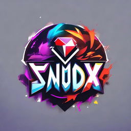 A gaming-oriented, electrifying logo for a YouTube gaming channel named Synox, incorporating elements of gaming and the channel's name in a distinctive, vibrant design.