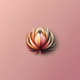 Design a feminine and simplistic logo for a visual design and UX studio named 'Nara Collectives'. The emblem must depict a single graphical bud starting to bloom into a flower, rendered in muted springtime hues, symbolizing abundance and distinctiveness.