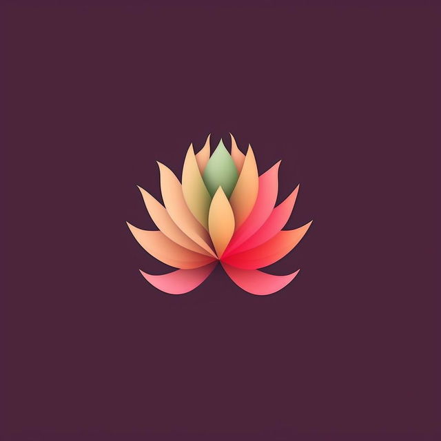 Design a feminine and simplistic logo for a visual design and UX studio named 'Nara Collectives'. The emblem must depict a single graphical bud starting to bloom into a flower, rendered in muted springtime hues, symbolizing abundance and distinctiveness.