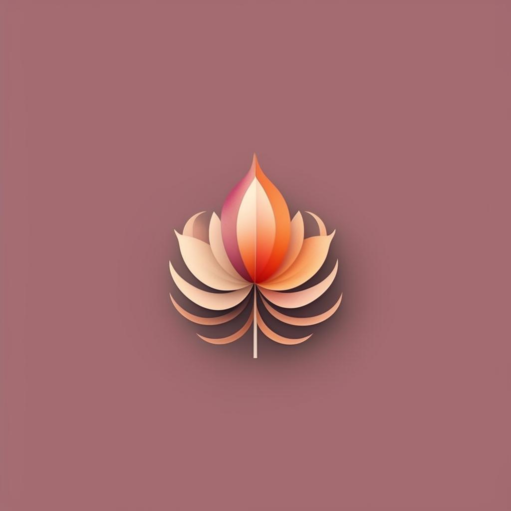 Design a feminine and simplistic logo for a visual design and UX studio named 'Nara Collectives'. The emblem must depict a single graphical bud starting to bloom into a flower, rendered in muted springtime hues, symbolizing abundance and distinctiveness.