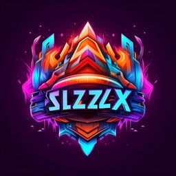 A strikingly vibrant logo for a YouTube gaming channel named Synzx. The design showcases gaming related elements and includes the channel's name in a bold, attention-grabbing font.