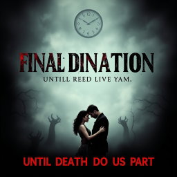 A chilling horror movie poster titled 'Final Destination Until Death Do Us Part'