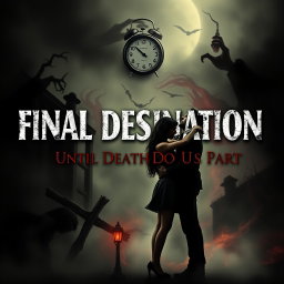 A chilling horror movie poster titled 'Final Destination Until Death Do Us Part'