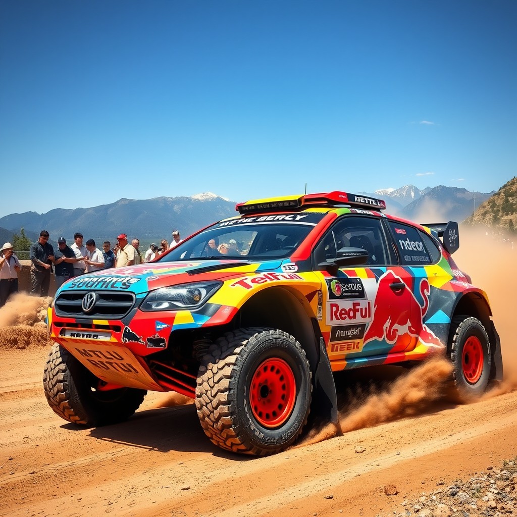 Unleash the Thrill: Vibrant Rally Car Design