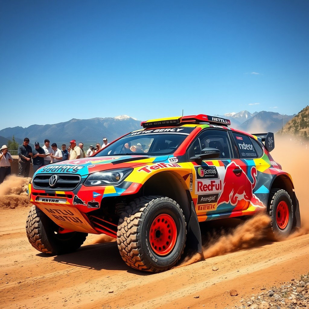 Unleash the Thrill: Vibrant Rally Car Design