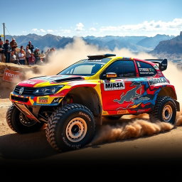 Unleash the Thrill: Vibrant Rally Car Design