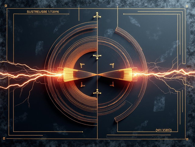 Dynamic Tesla AC Motor 3D Visualization