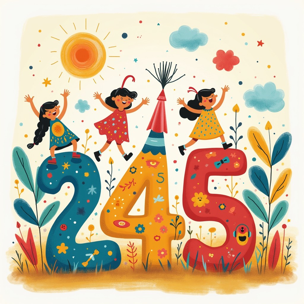 A whimsical and imaginative illustration of a playful and colorful scene featuring the concept of 'fun' intertwined with 'Count-Trace Sheini Numbers'