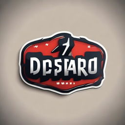 Craft a bold and attention-grabbing logo for a Youtube gaming channel, utilizing the uppercase text 'DESPARO Gaming'