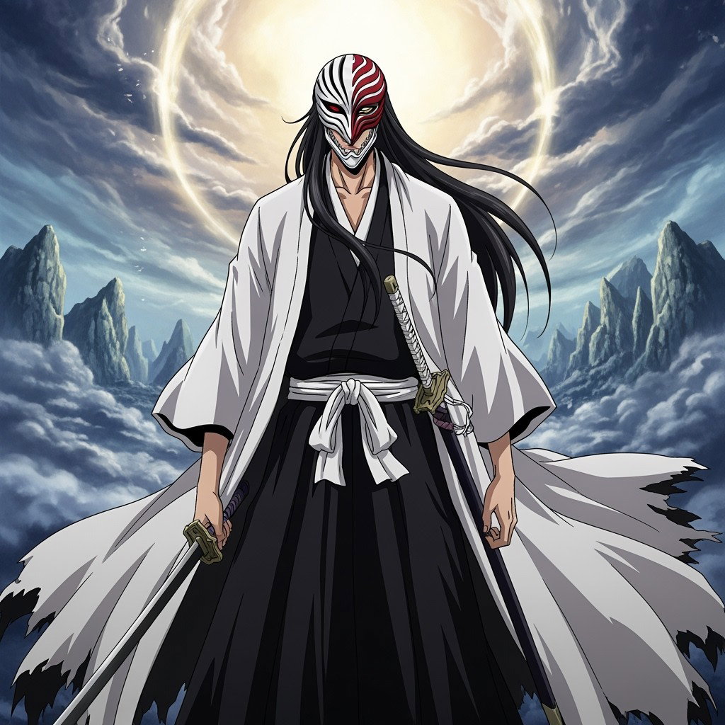 Sajin Komamura, the noble and loyal captain from the anime and manga series Bleach, depicted in his distinct Shinigami outfit