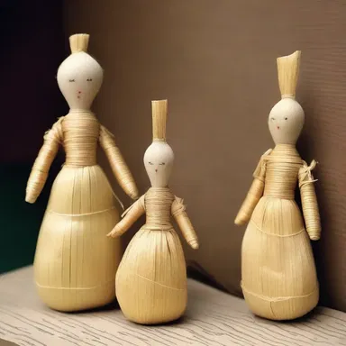 The novel described the traditional practice of using cornhusks for making dolls.