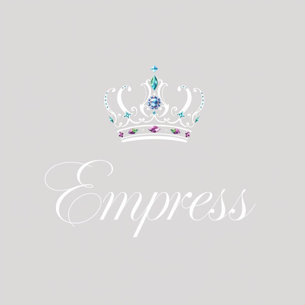 The word 'Empress' elegantly written in cursive font with flowing, graceful letters
