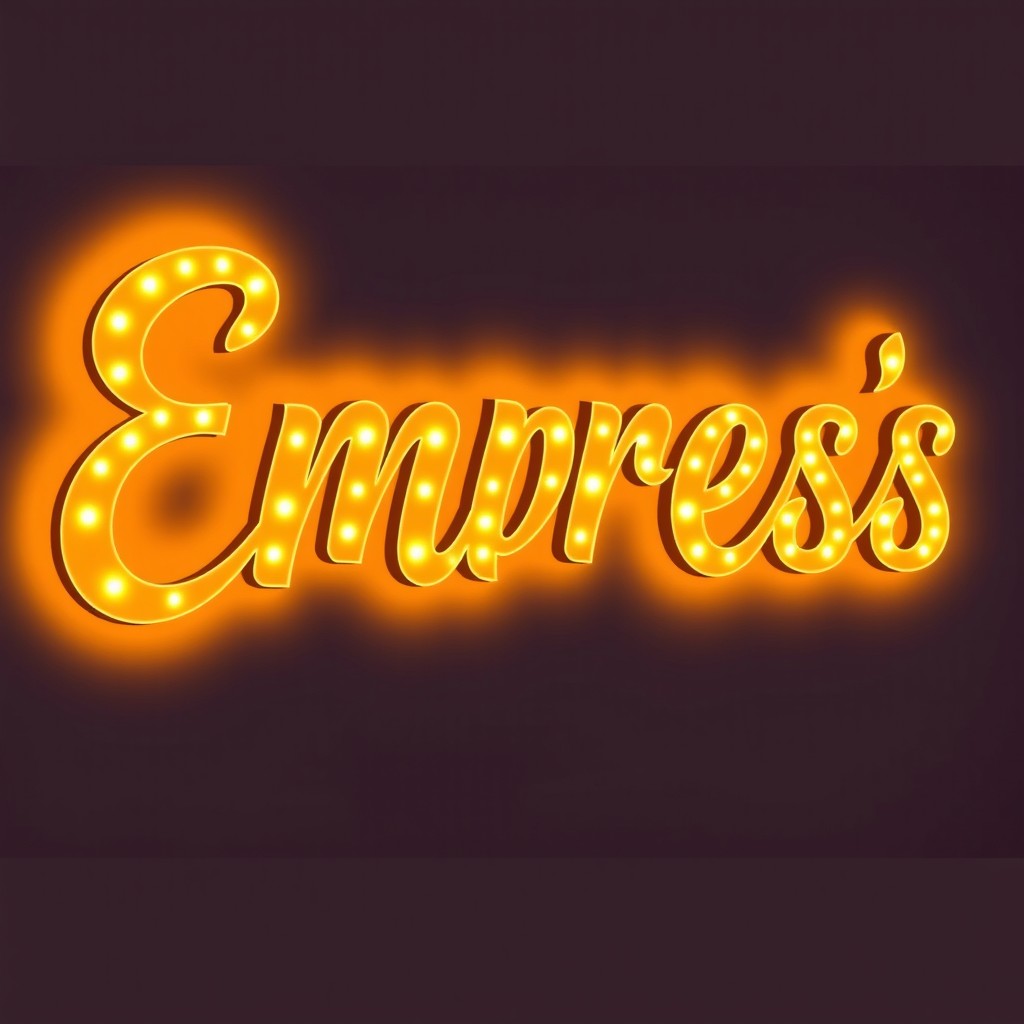 The word 'Empress's' styled in bold cursive font, giving it a striking and dynamic appearance