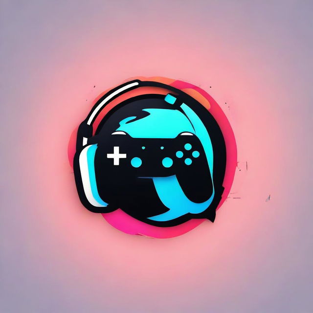 Design a dynamic and energetic logo for a YouTube gaming channel called DESPARO. Consider including gaming-related symbols like controllers, headsets, or gaming icons using bold, vibrant colors.