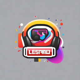 Design a dynamic and energetic logo for a YouTube gaming channel called DESPARO. Consider including gaming-related symbols like controllers, headsets, or gaming icons using bold, vibrant colors.