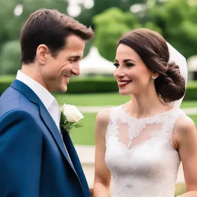 In a scene straight out of a romantic comedy, the couple shared their heartfelt messages in their ledger of love.