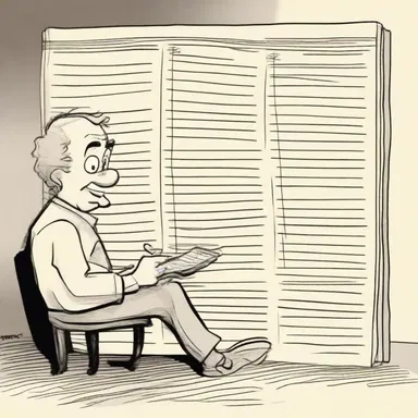 The cartoonist used a ledger to sketch out his characters and keep track of the storylines for his comic strips.