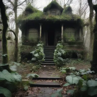 The haunted house had a peculiar garden where all the plants had reniform leaves, giving a creepy and unnatural vibe to the surroundings.