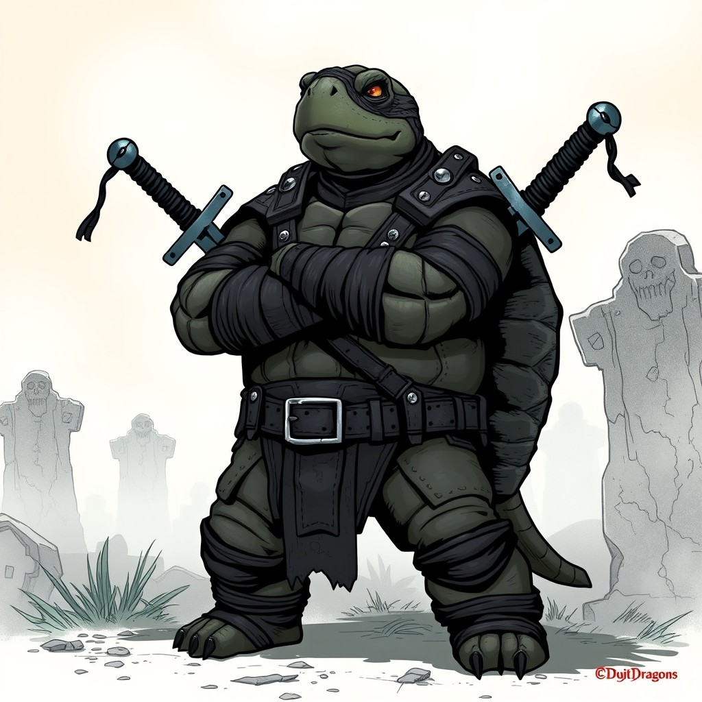 Epic Turtle Paladin | Dungeons & Dragons Comic Art