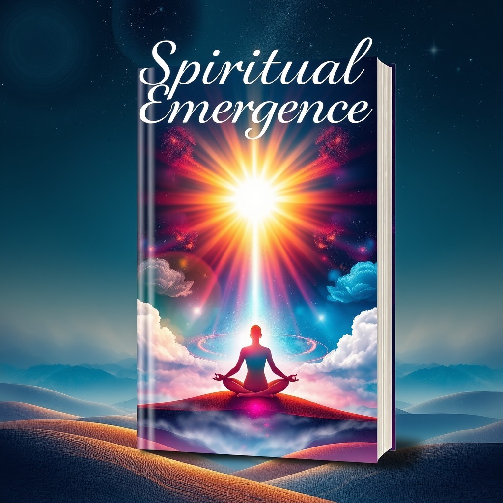 A captivating book cover design for 'Spiritual Emergence'