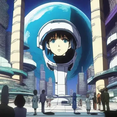 The anime series portrayed a futuristic society where extropy was achieved through advanced technology, allowing humans to explore and settle on other planets.