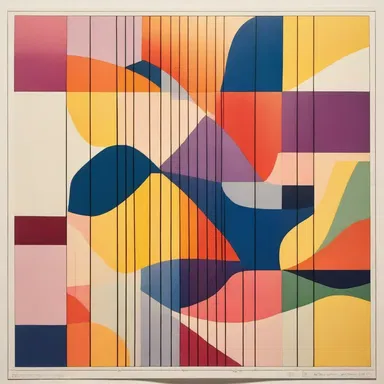 The artist used a nomograph to create a visually appealing representation of the relationships between colors and their hues.