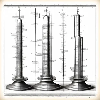 In the 19th century, engineers used nomographs to depict the complex relationships between pressure, volume, and temperature in the early days of thermodynamics.