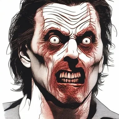 As the killer approached, the protagonist's face contorted in a gruesome display of toper's nose, adding to the horror of the scene.