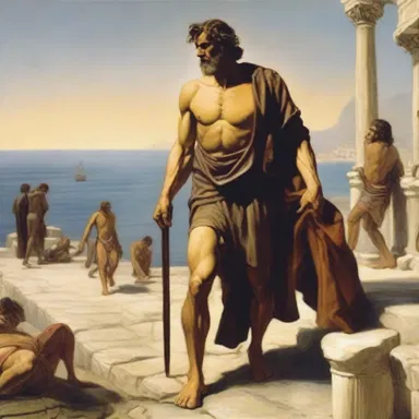 In Greek mythology, the beggary of Odysseus during his journey home from the Trojan War is a significant part of his epic adventure.