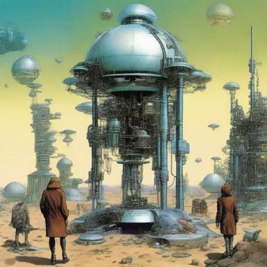 In the futuristic science fiction novel, the author imagined a world where beggary no longer existed due to the invention of an abundance generating machine.
