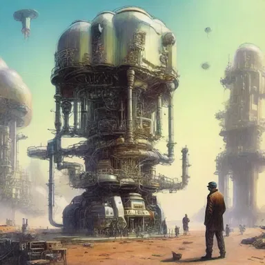 In the futuristic science fiction novel, the author imagined a world where beggary no longer existed due to the invention of an abundance generating machine.