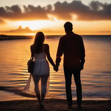From a romantic point of view, watching the sunset hand in hand is incredibly beautiful.
