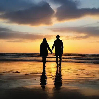 From a romantic point of view, watching the sunset hand in hand is incredibly beautiful.